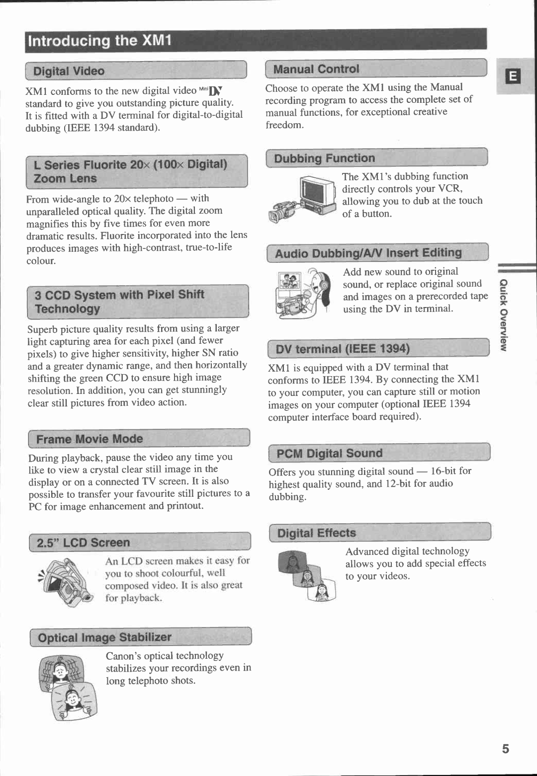 Canon XM1 manual 