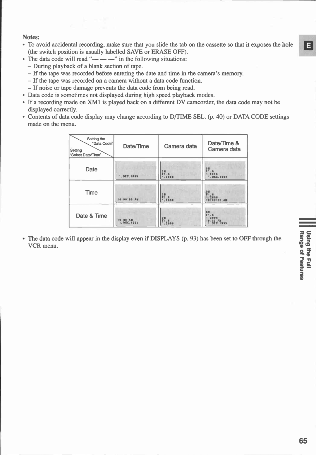 Canon XM1 manual 