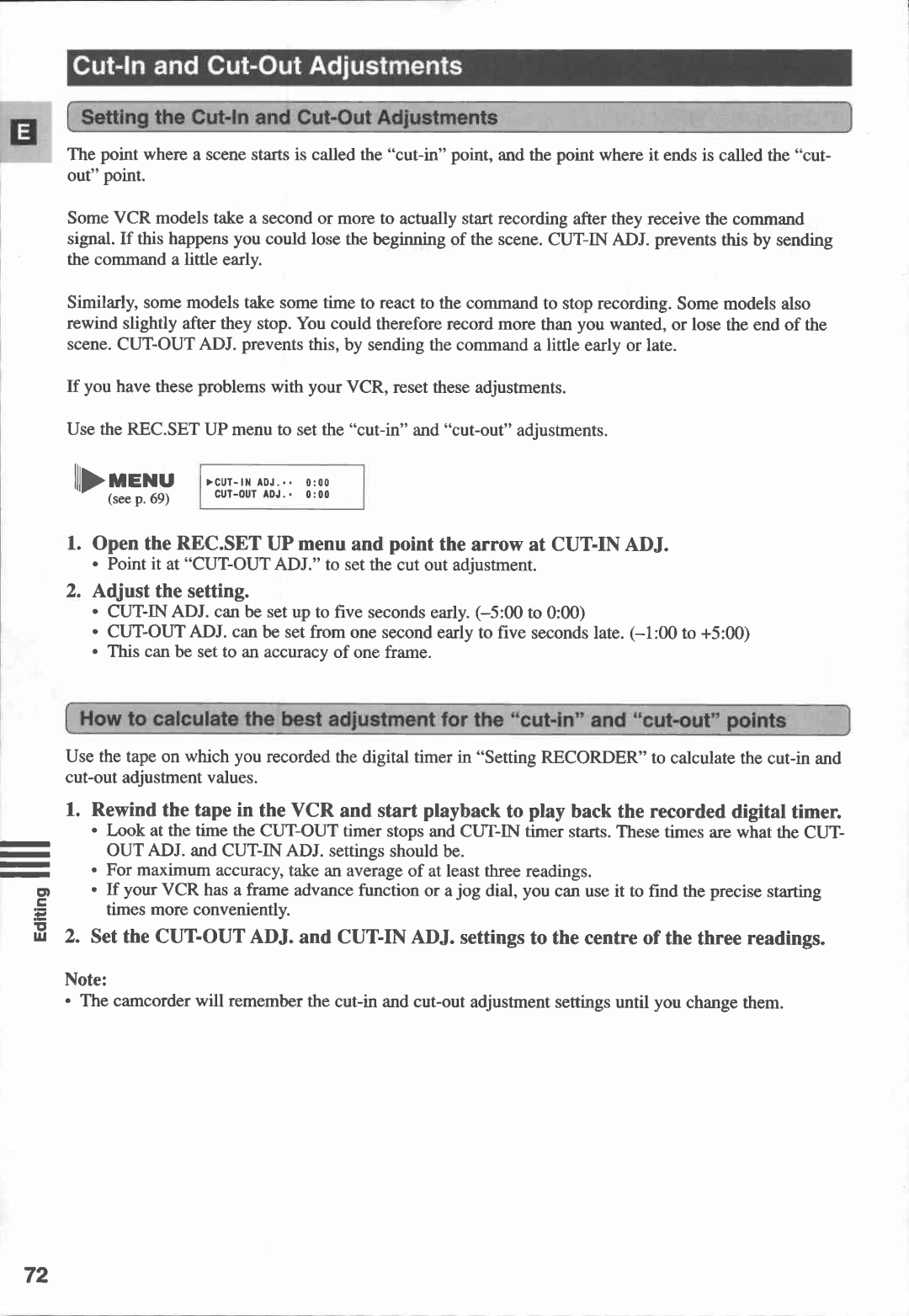 Canon XM1 manual 