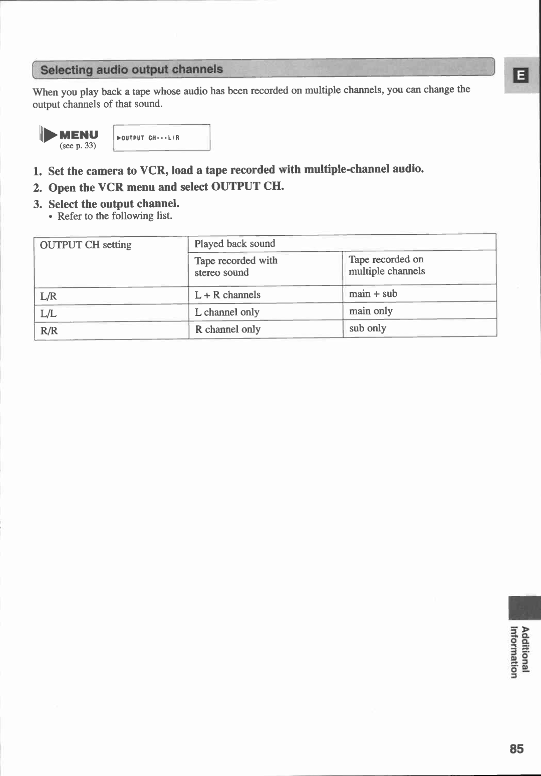 Canon XM1 manual 