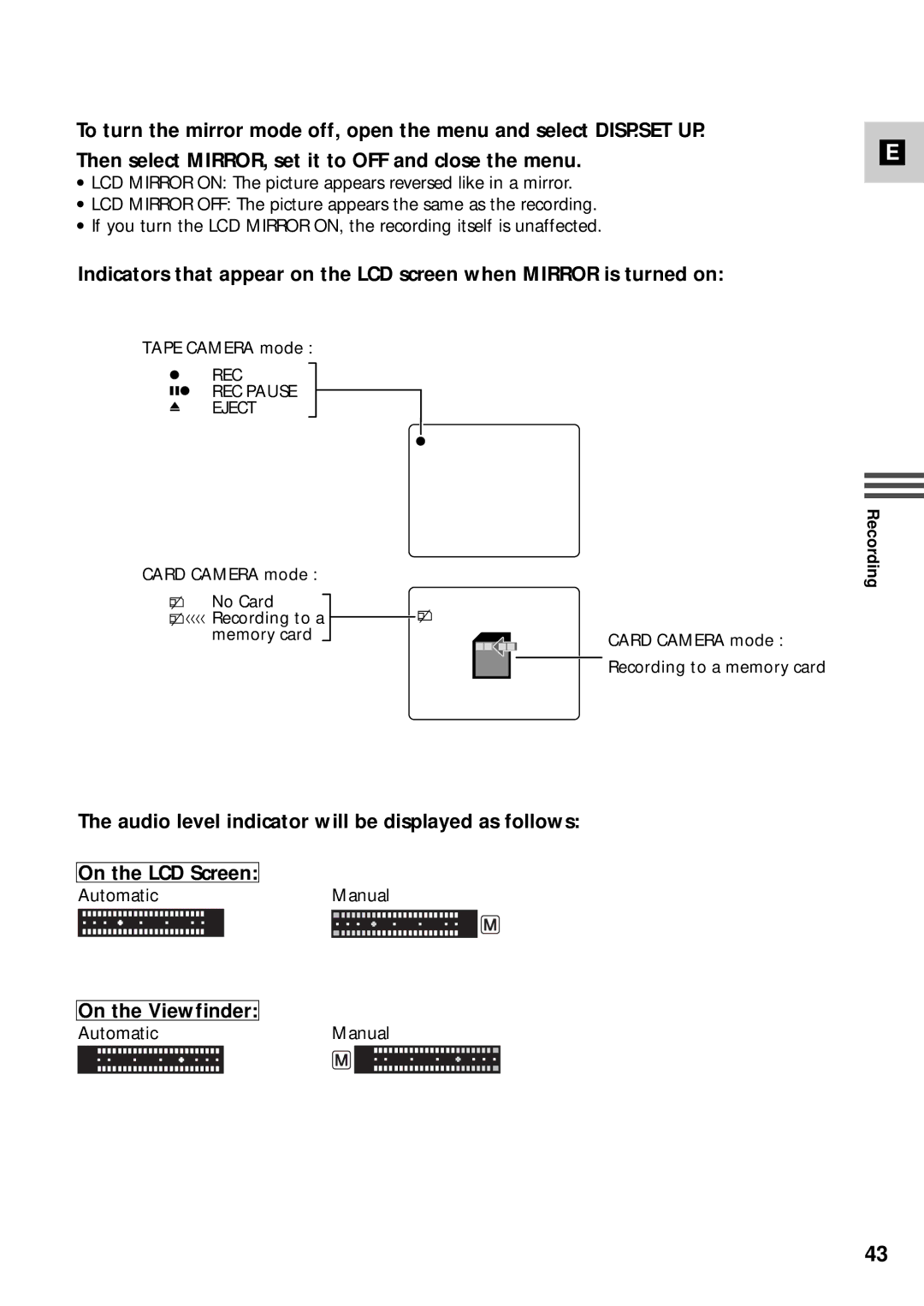 Canon XM2 PAL instruction manual On the Viewfinder 