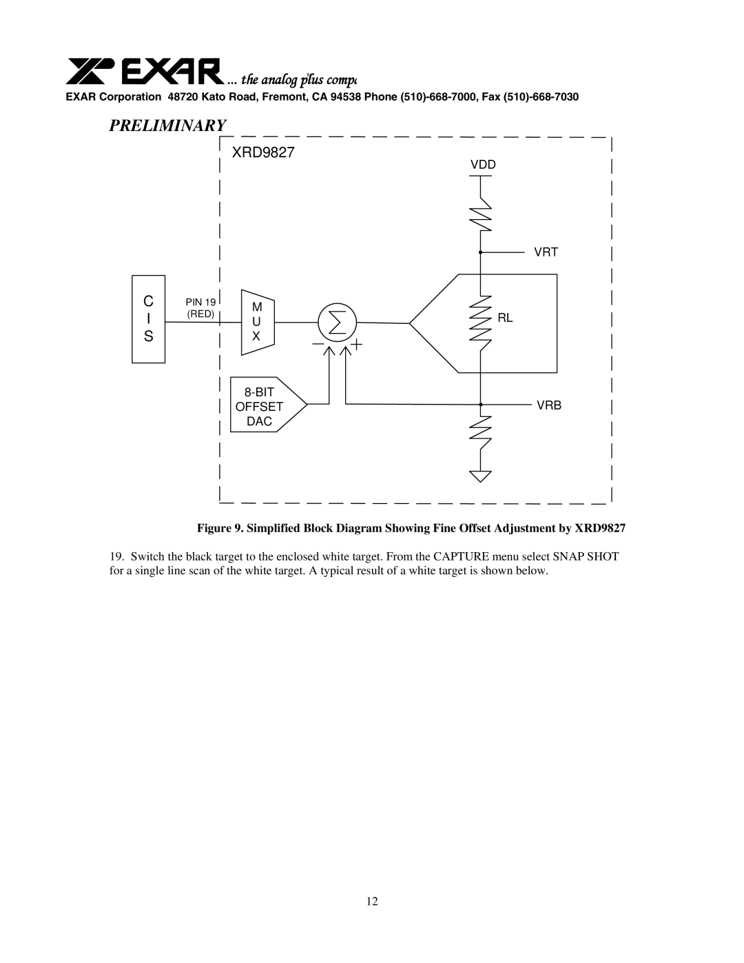 Canon XRD9827REF user manual Vdd Vrt 