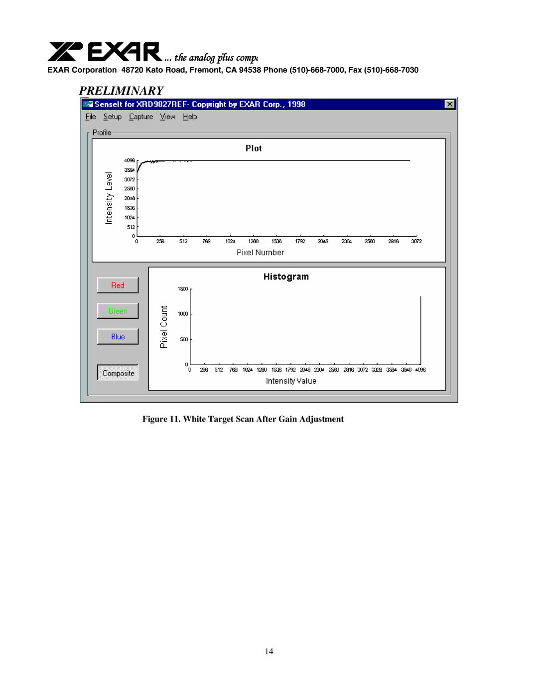 Canon XRD9827REF user manual White Target Scan After Gain Adjustment 