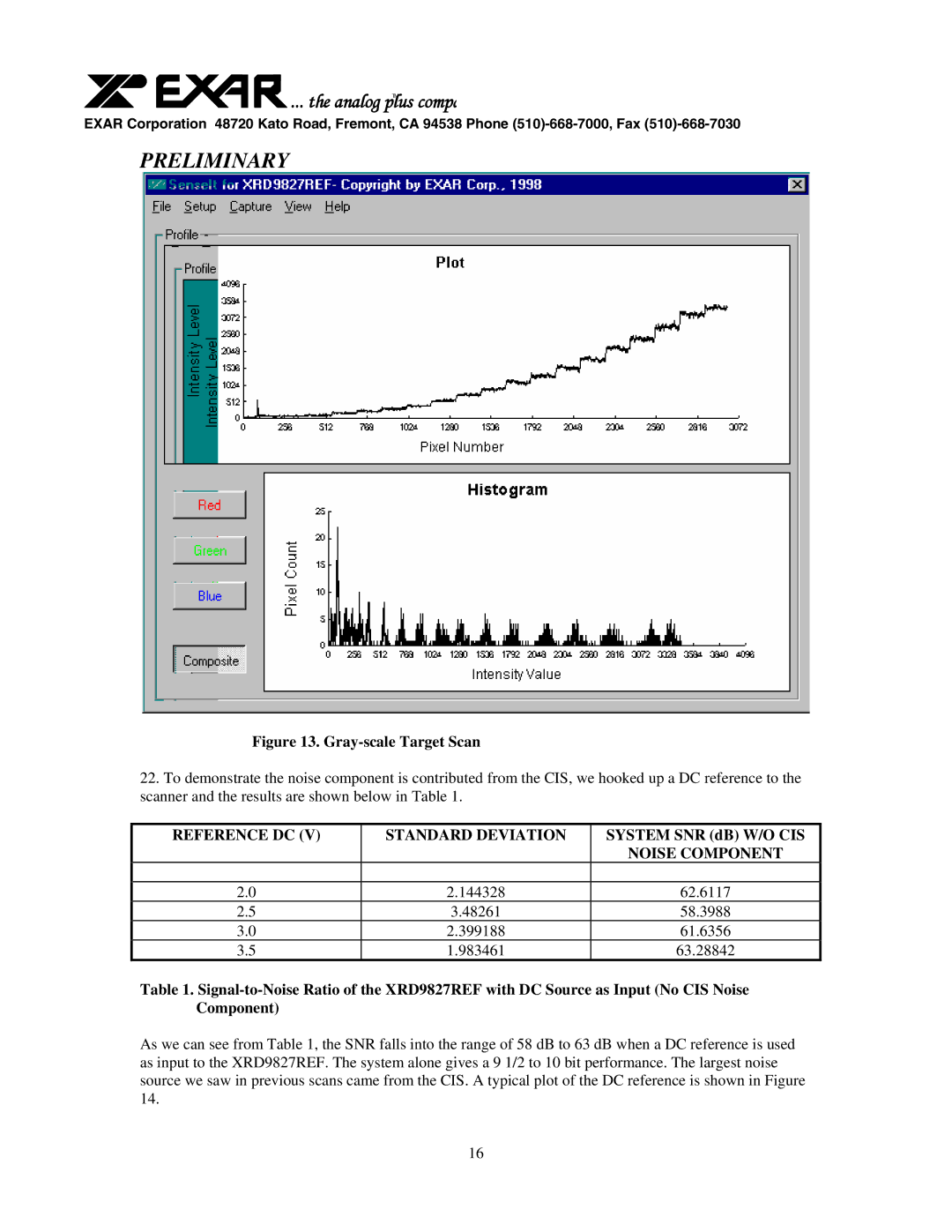 Canon XRD9827REF user manual Reference DC Standard Deviation 