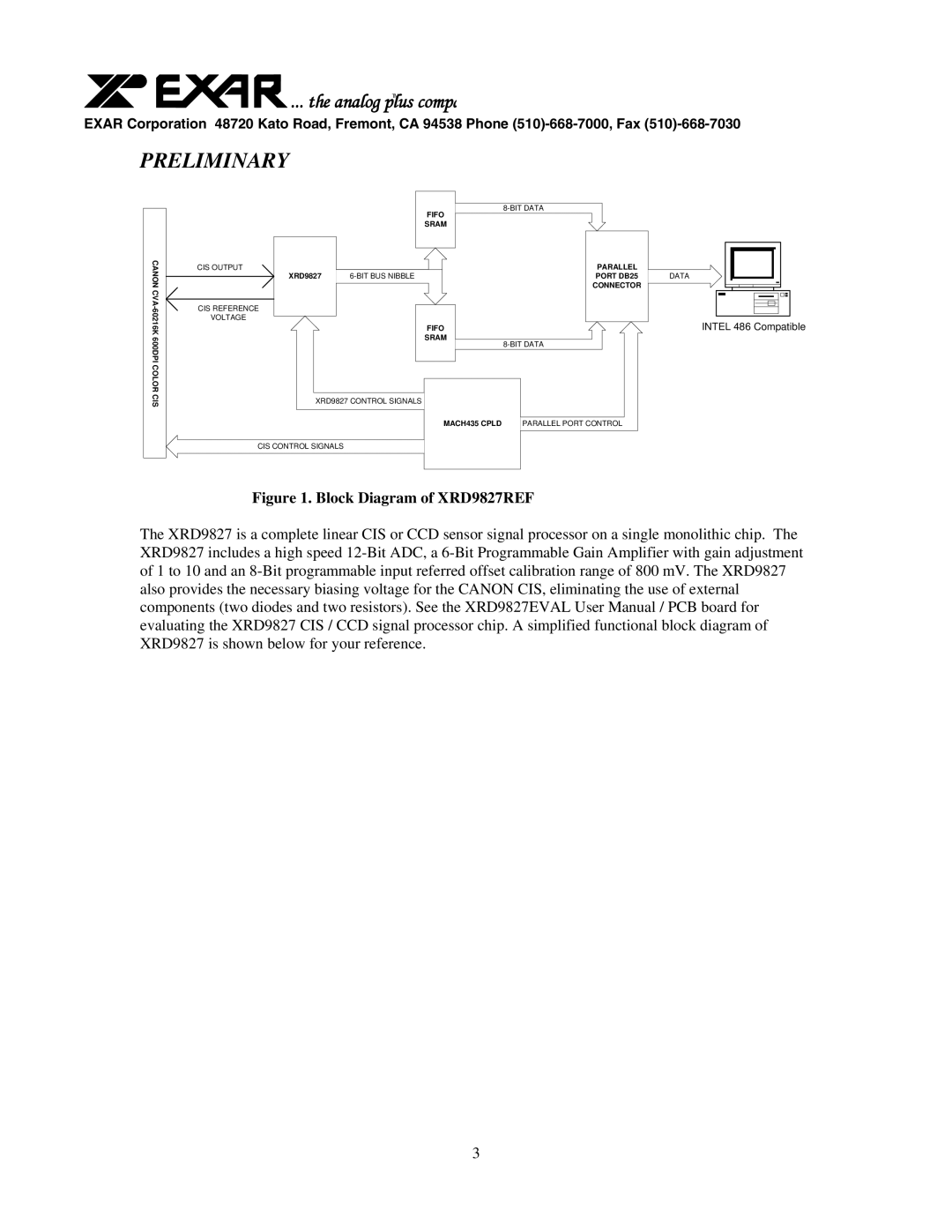 Canon user manual Block Diagram of XRD9827REF 