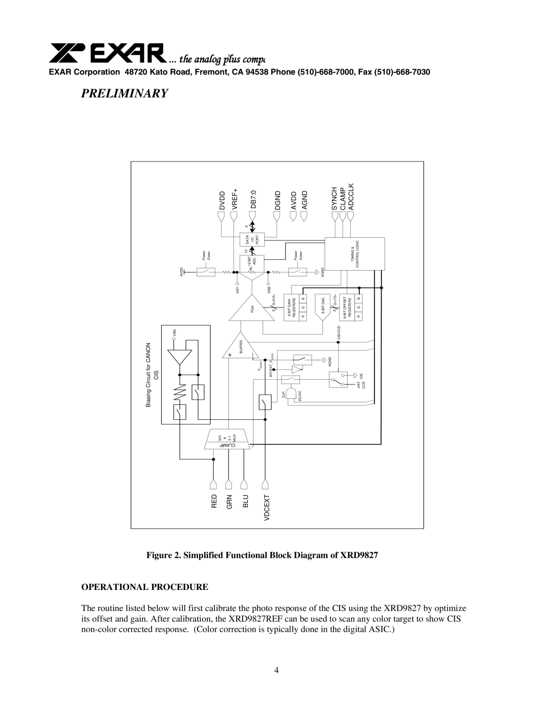 Canon XRD9827REF user manual Operational Procedure 