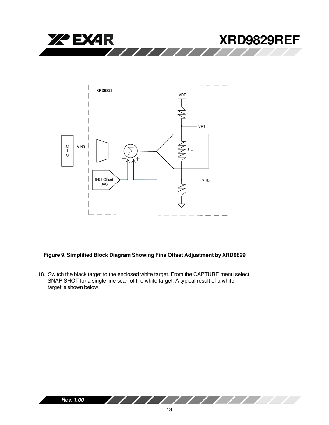 Canon XRD9829REF user manual VDD VRT VIN0 