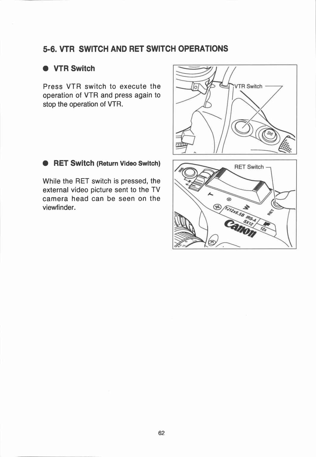 Canon YJ12x6.5B IRS-A manual 