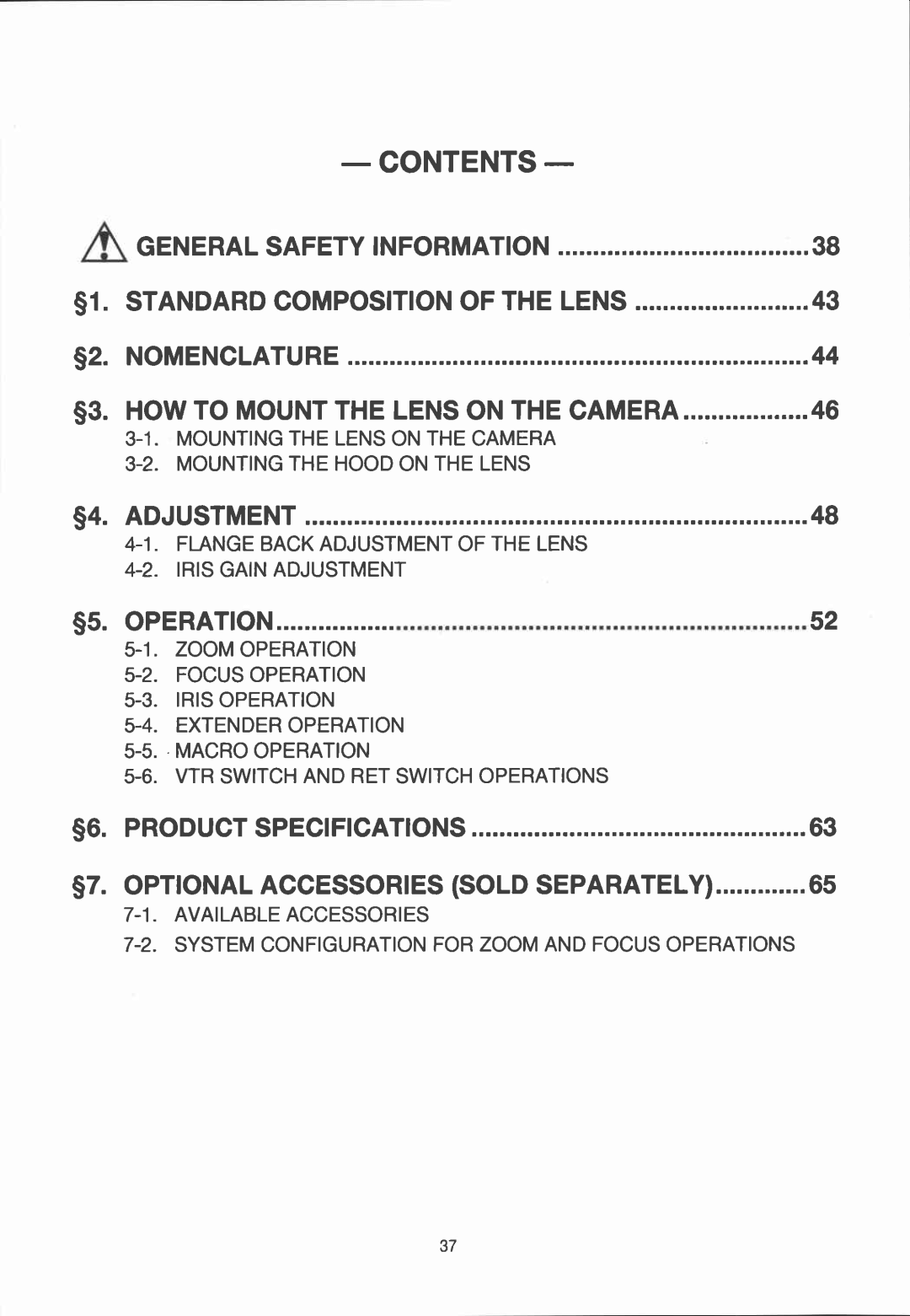 Canon YJ12x6.5B IRS-A manual 