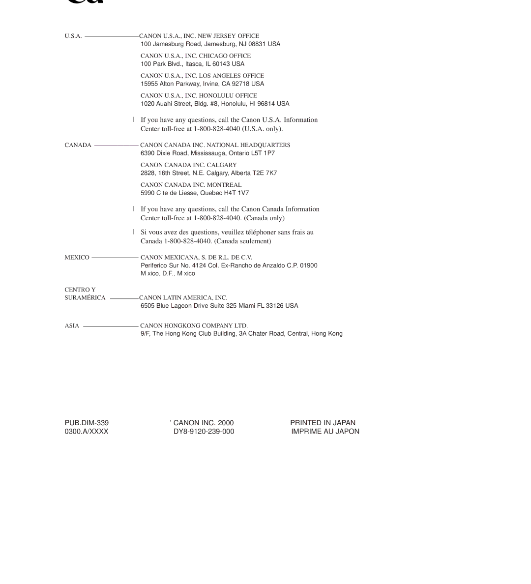 Canon zr10 instruction manual Canon INC 