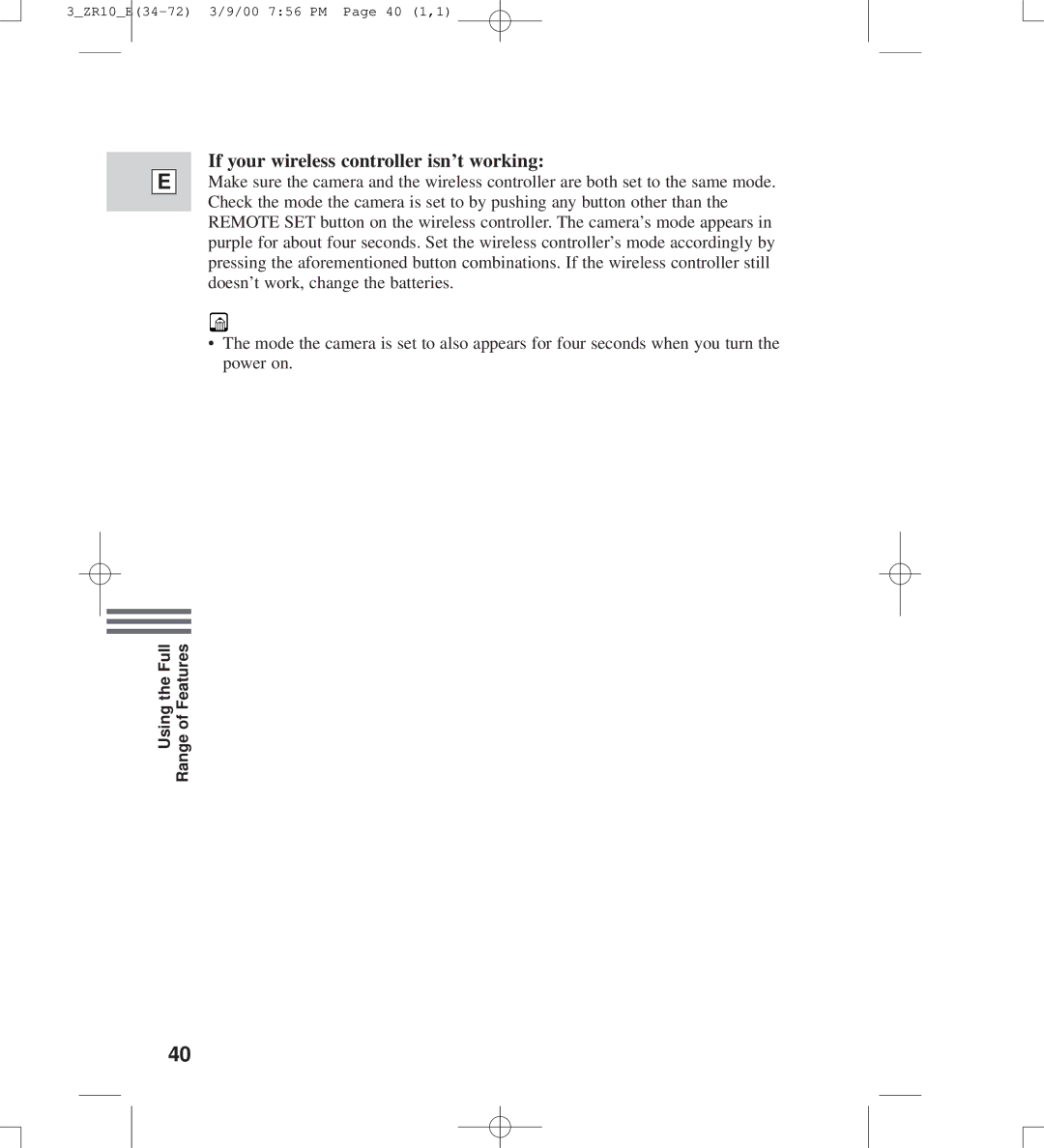 Canon zr10 instruction manual If your wireless controller isn’t working 