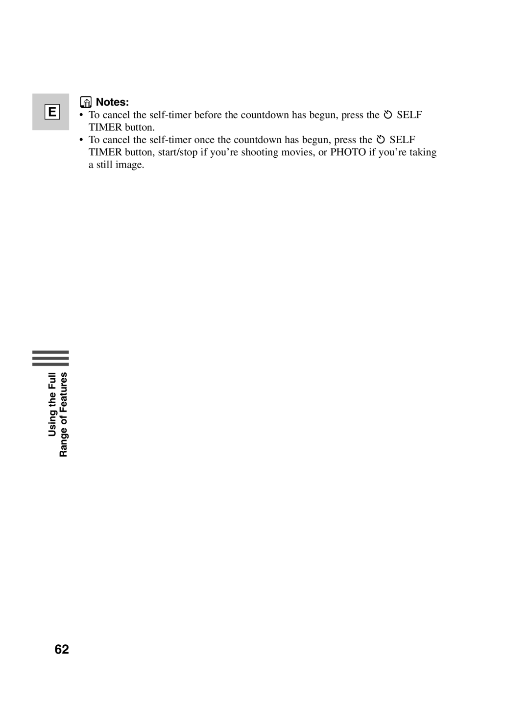 Canon ZR20 instruction manual Using the Full Range of Features 