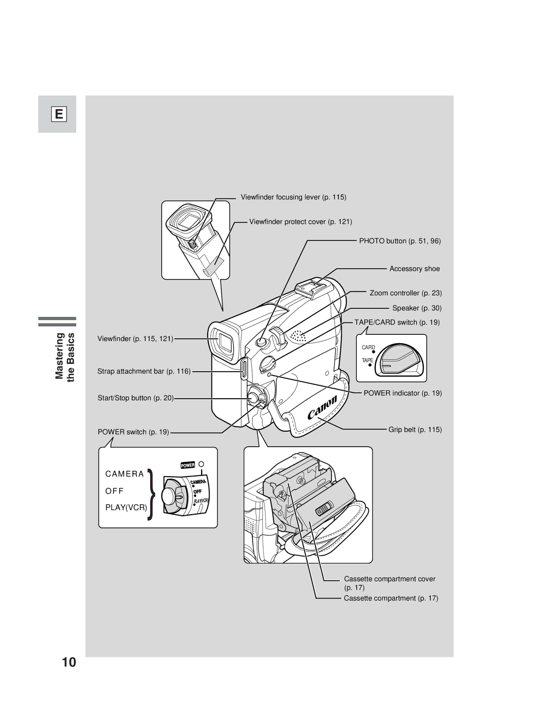 Canon ZR25 MC instruction manual M E R a 