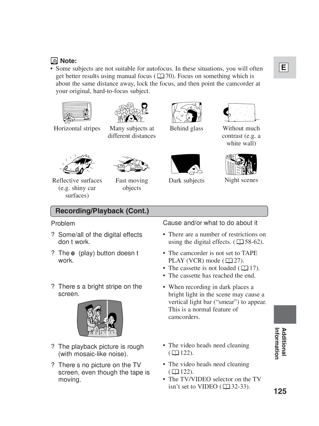 Canon ZR25 MC instruction manual 125 