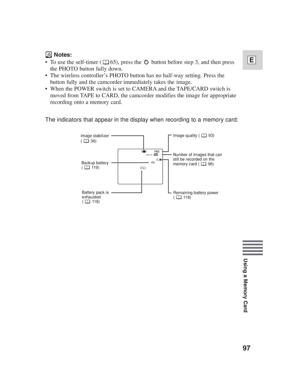 Canon ZR25 MC instruction manual Fine 