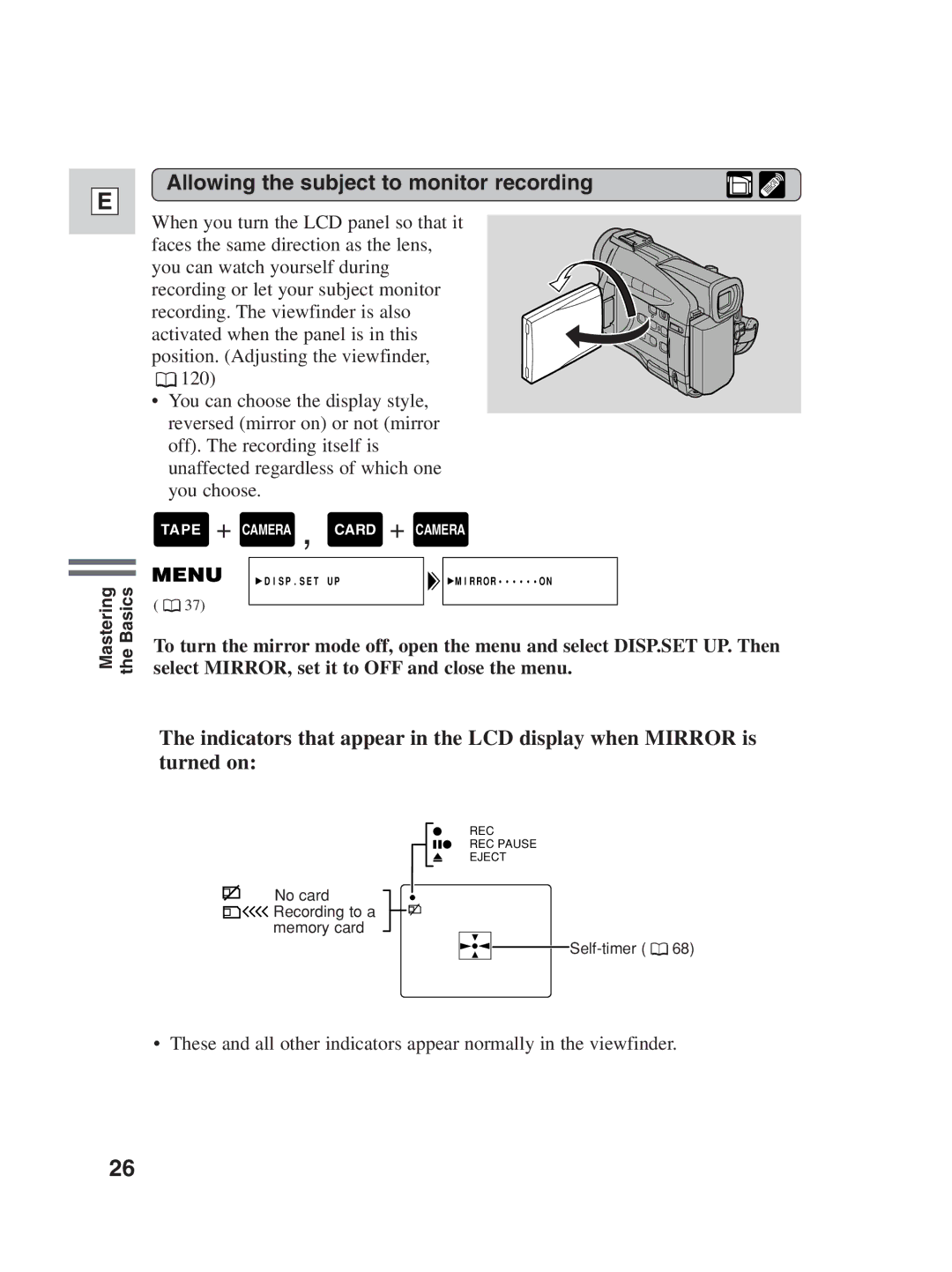 Canon ZR30MC instruction manual Allowing the subject to monitor recording 