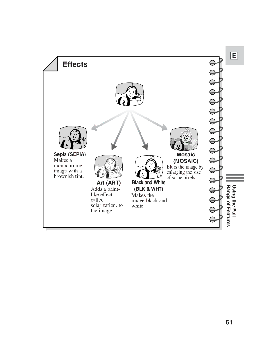 Canon ZR30MC instruction manual Effects 