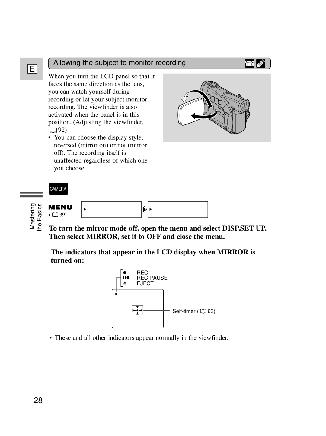 Canon ZR40 instruction manual Allowing the subject to monitor recording 