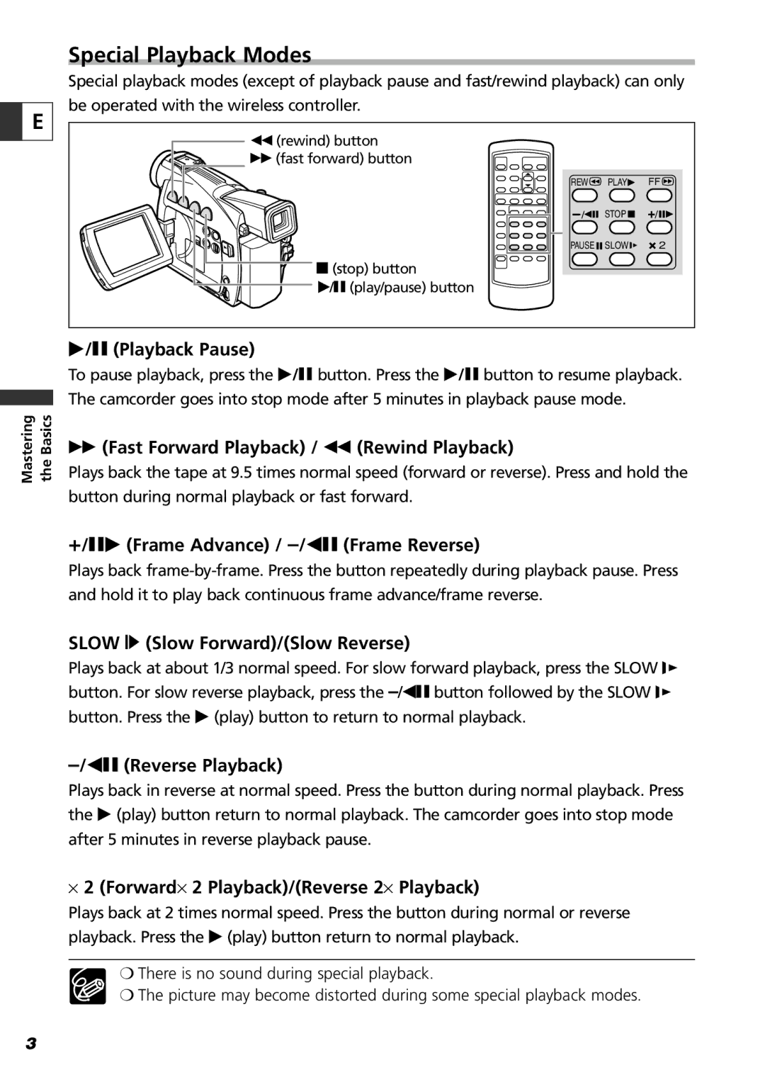 Canon ZR70 MC, ZR65 MC, ZR60 instruction manual Special Playback Modes 