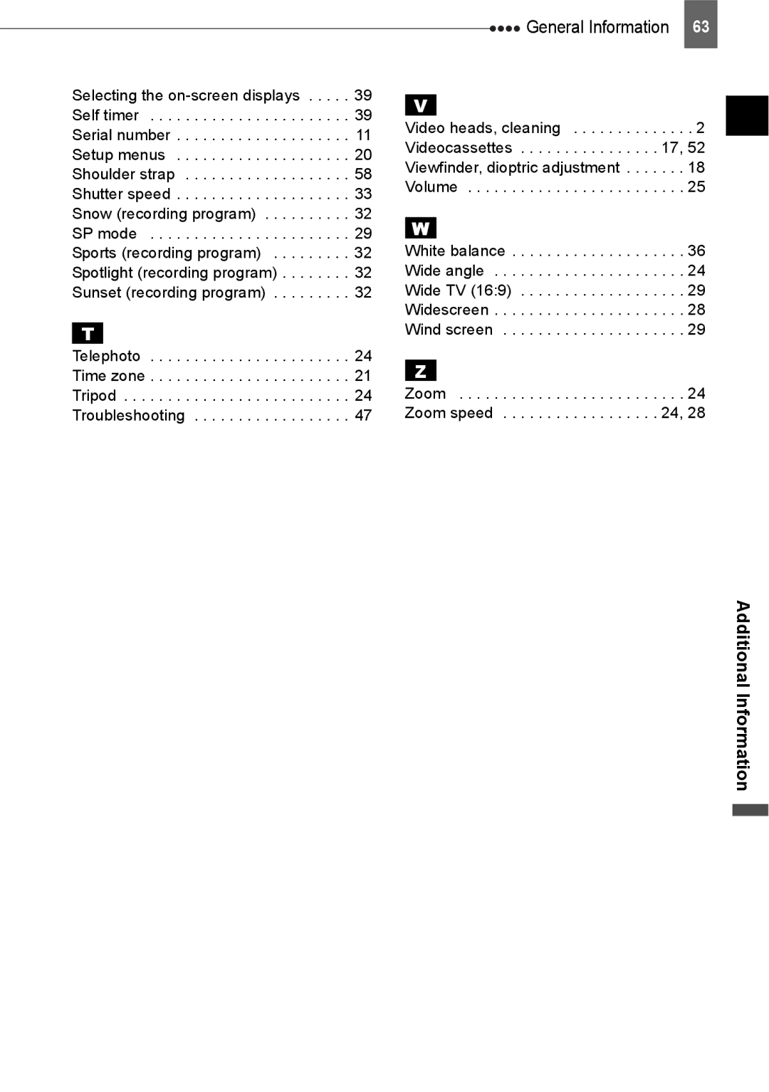 Canon ZR800 instruction manual Zoom Zoom speed 