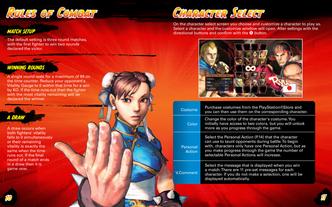 Capcom 13388340231 manual Match Setup, Winning Rounds, Draw 