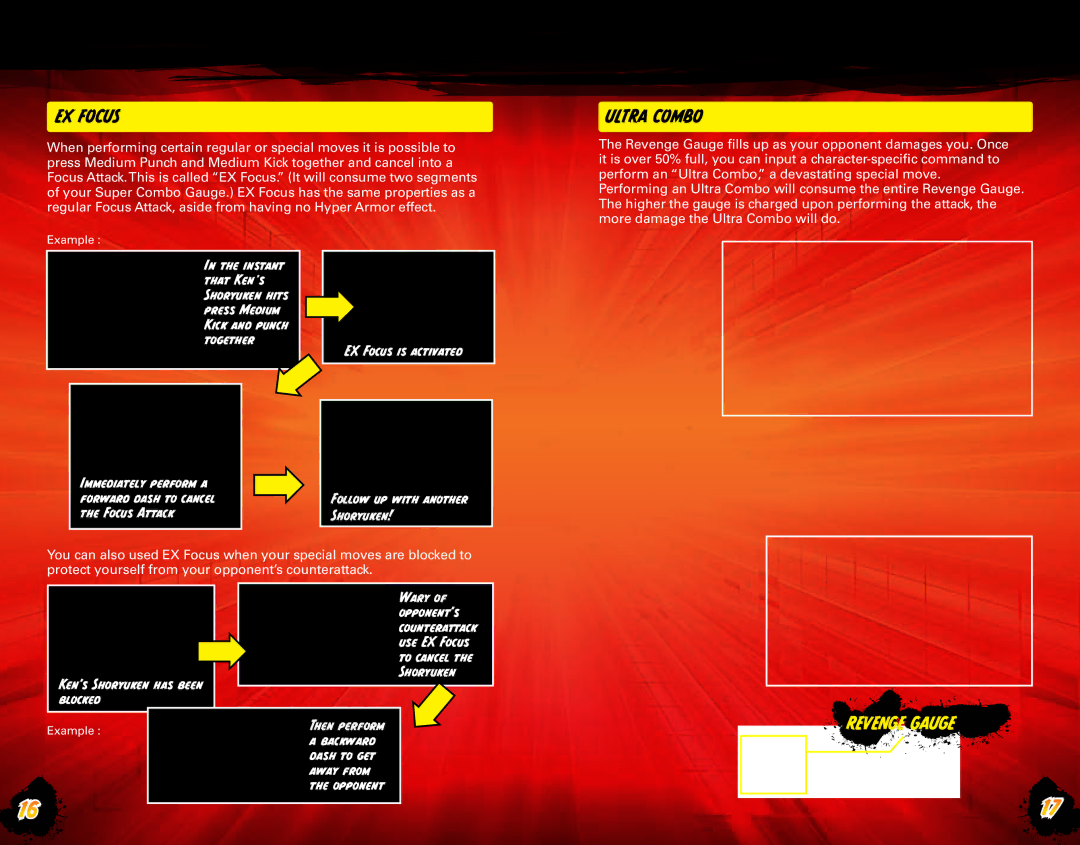 Capcom Capcom CA105_SFIV_XBX_MANC_BC02.indd Focus Attack Shoryuken, Shoryuken Kens Shoryuken has been blocked, Away from 