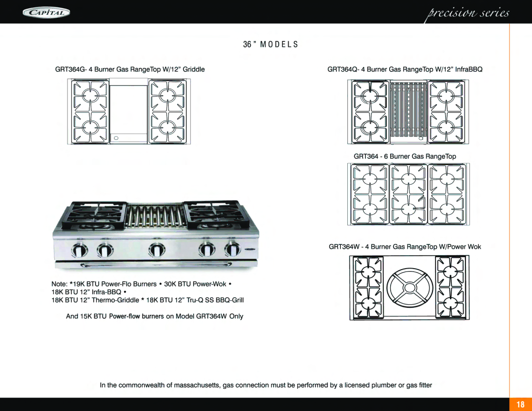 Capital Cooking Range manual 