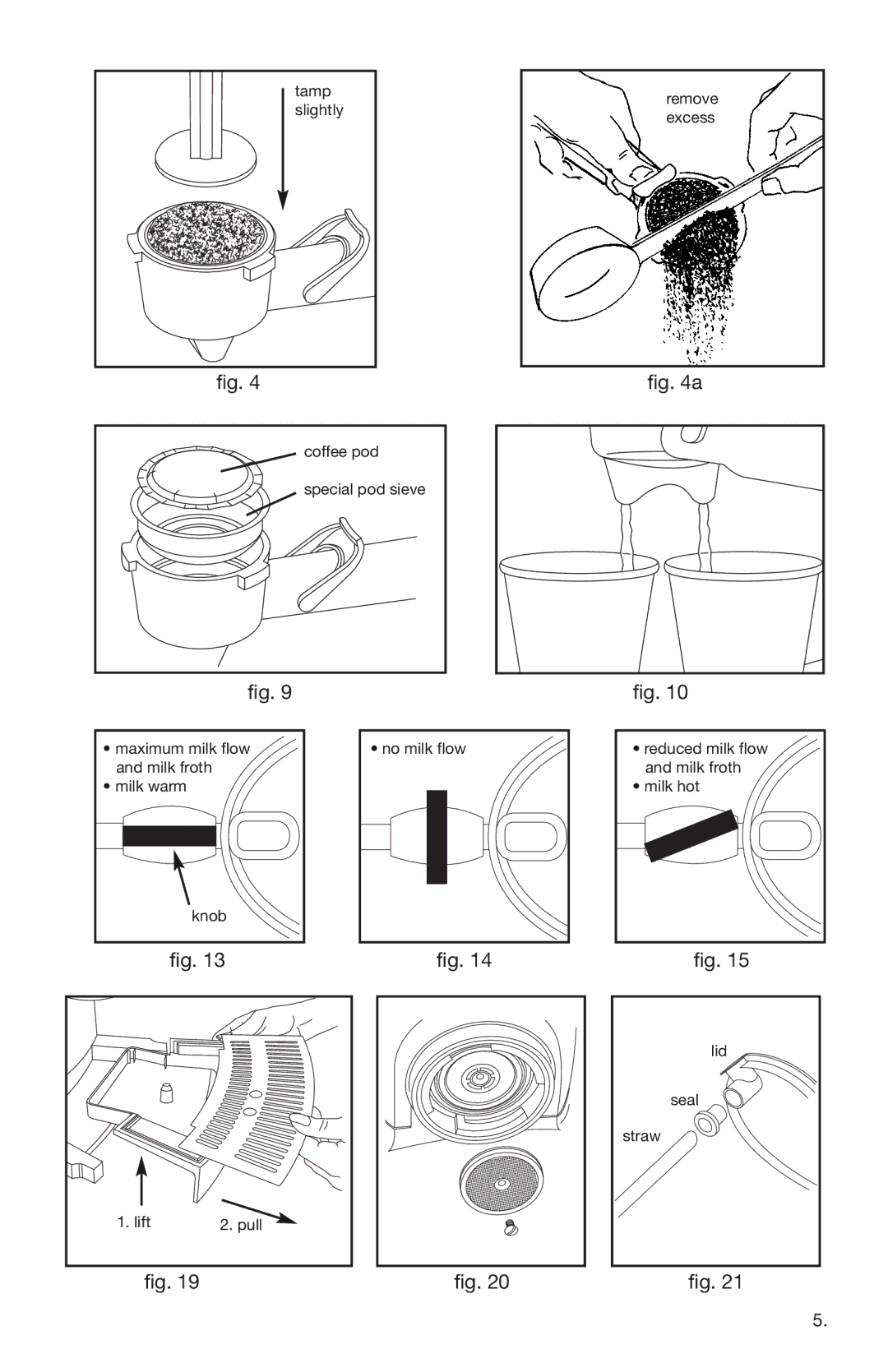 Capresso 112 warranty Tamp 