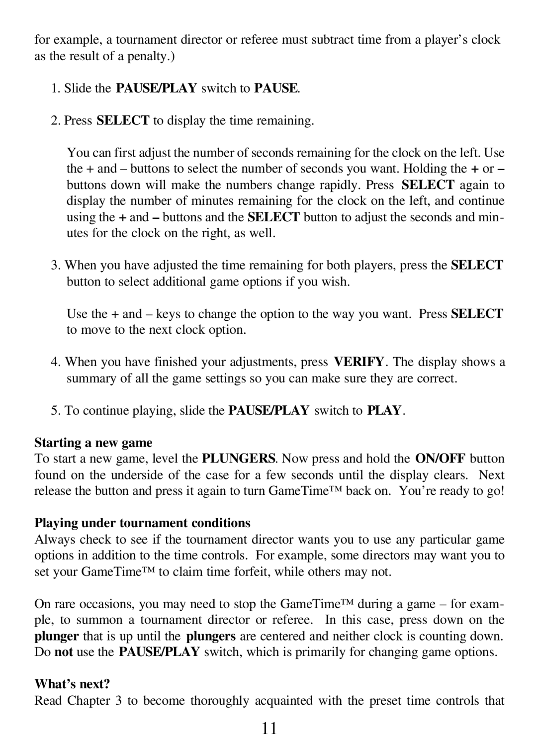 CarAlarms.com 750GT-2 manual Starting a new game, Playing under tournament conditions, What’s next? 