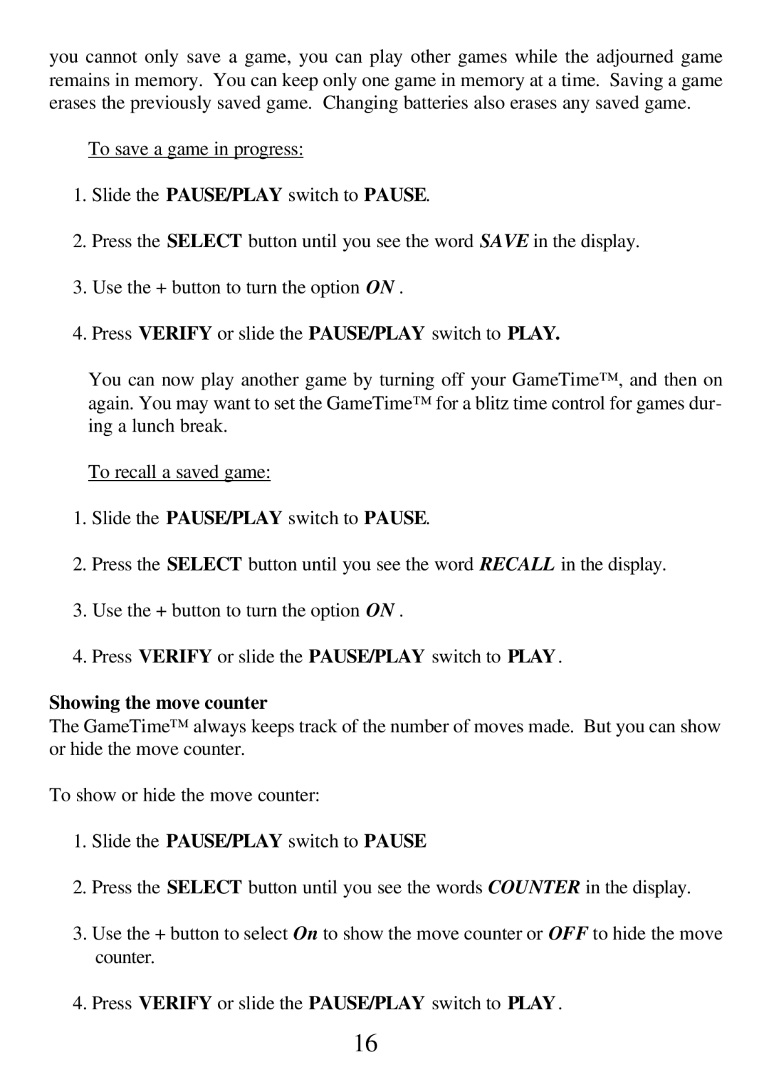 CarAlarms.com 750GT-2 manual Showing the move counter 