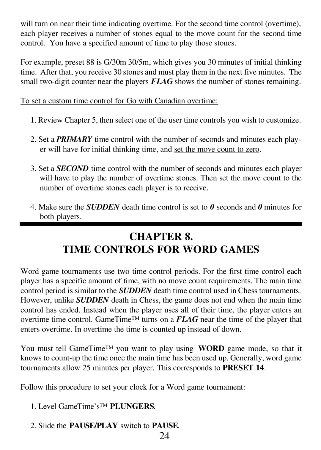 CarAlarms.com 750GT-2 manual Chapter Time Controls for Word Games 