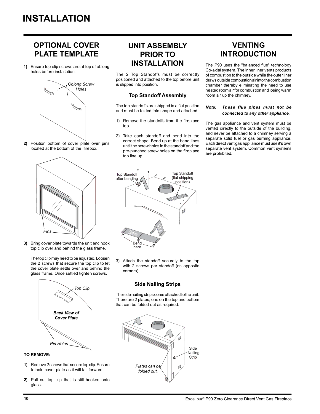 CarAlarms.com P90-NG1 manual Unit Assembly Prior to Installation, Venting Introduction, Top Standoff Assembly 