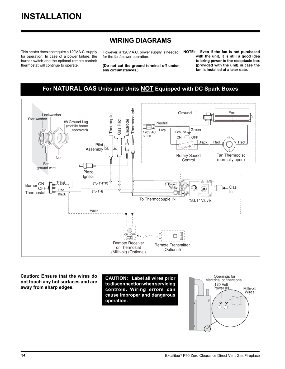 CarAlarms.com P90-NG1 manual Wiring Diagrams, Do not cut the ground terminal off under any circumstances 