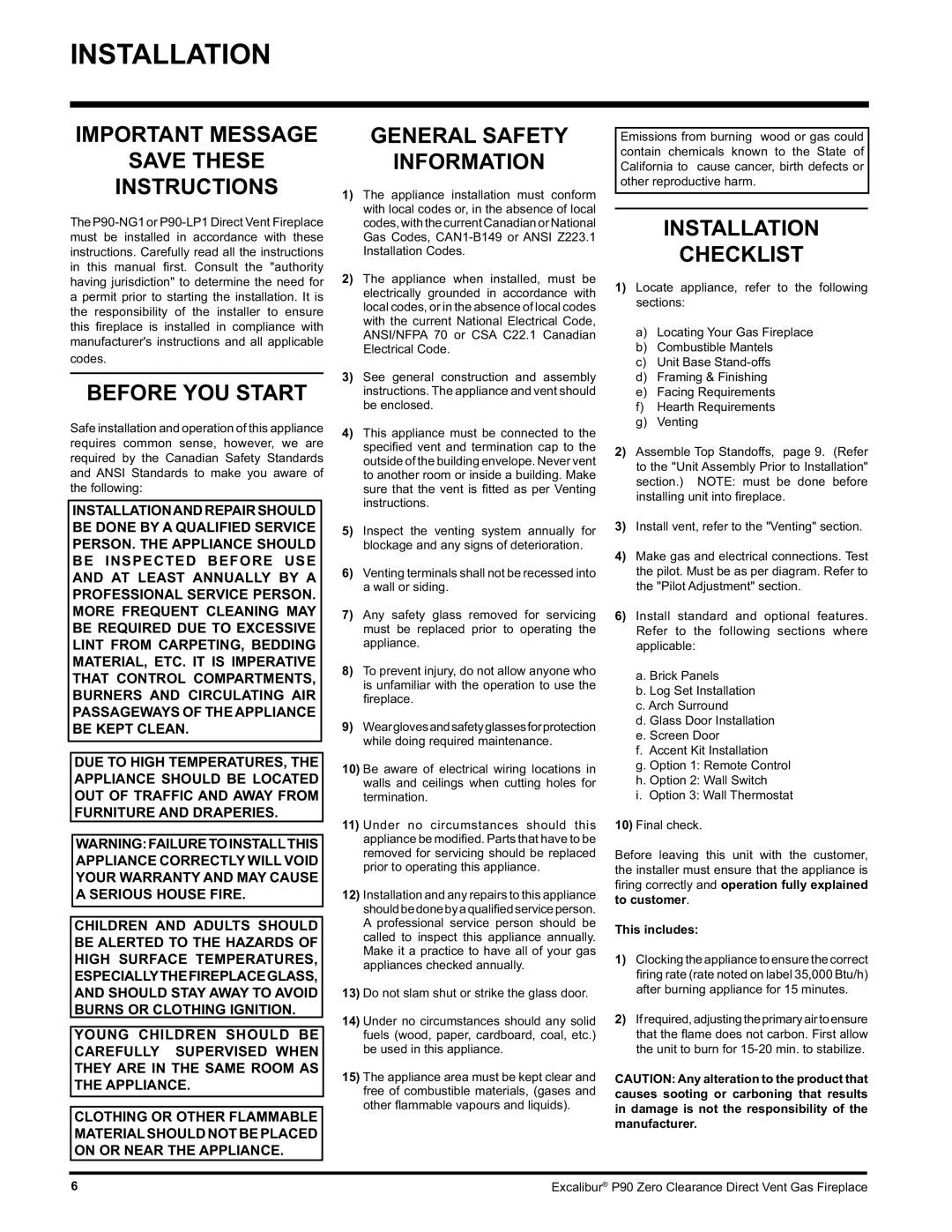 CarAlarms.com P90-NG1 manual Important Message Save These Instructions, Before YOU Start, Installation Checklist 