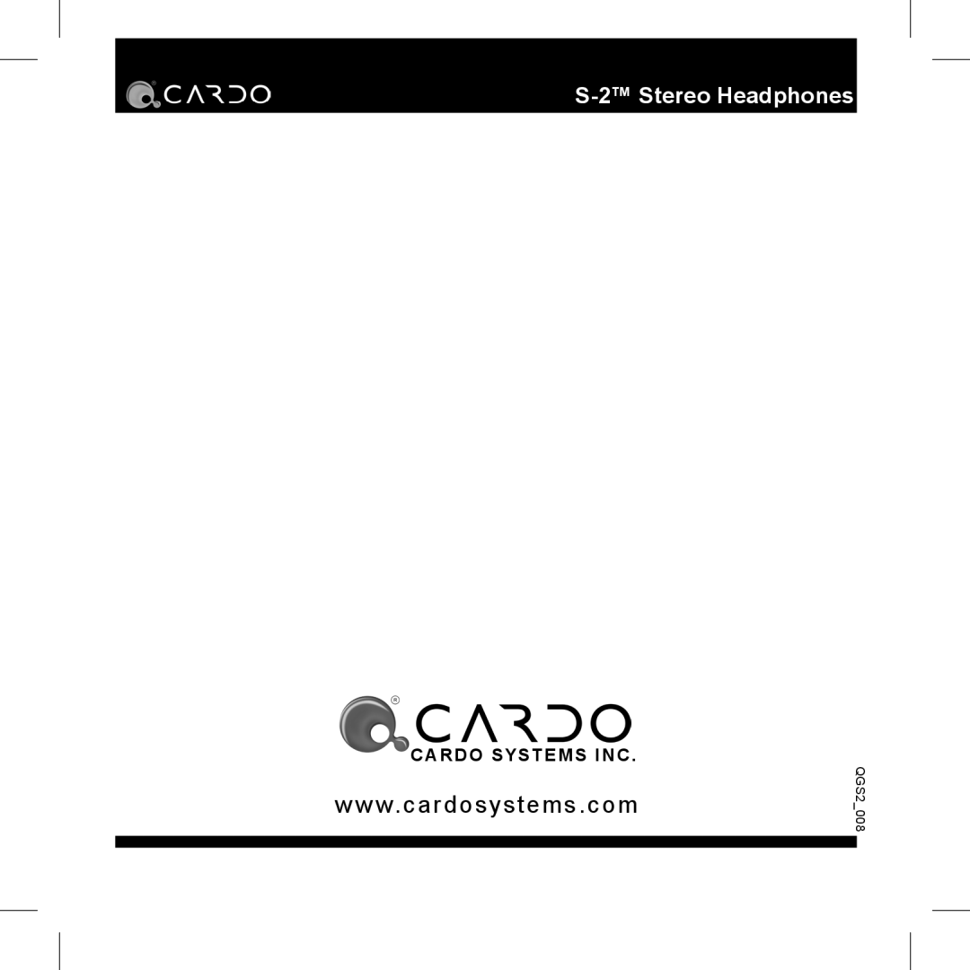 Cardo S-2TM manual W.c ardosystems.c om 