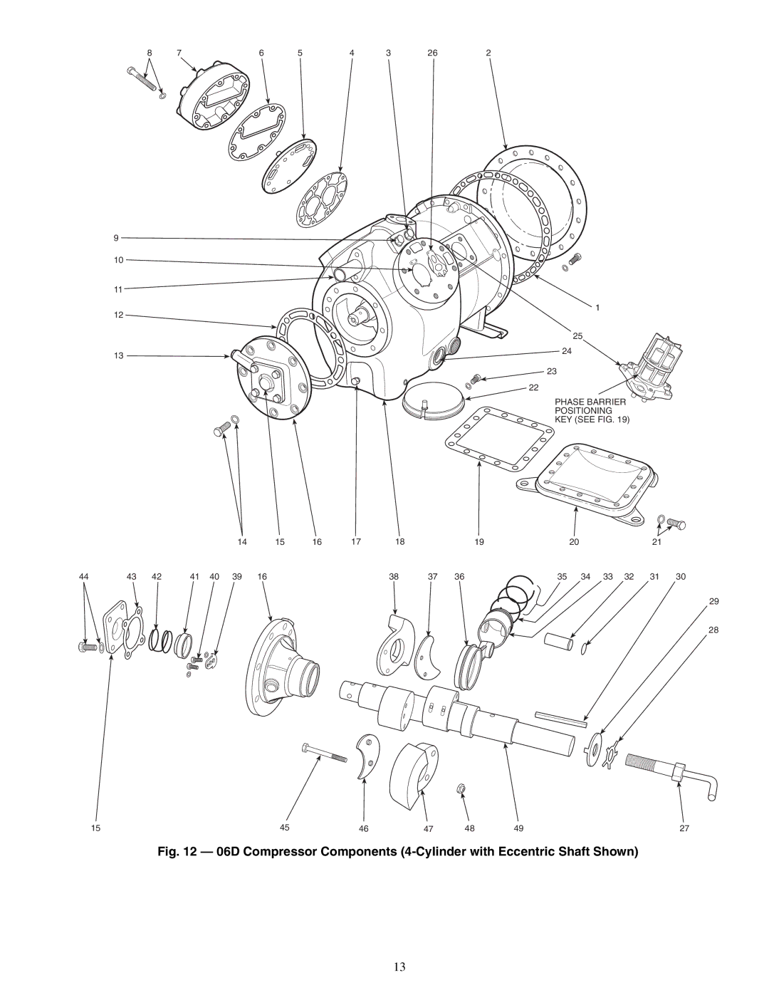 Carrier 06D specifications Phase Barrier Positioning KEY see FIG 