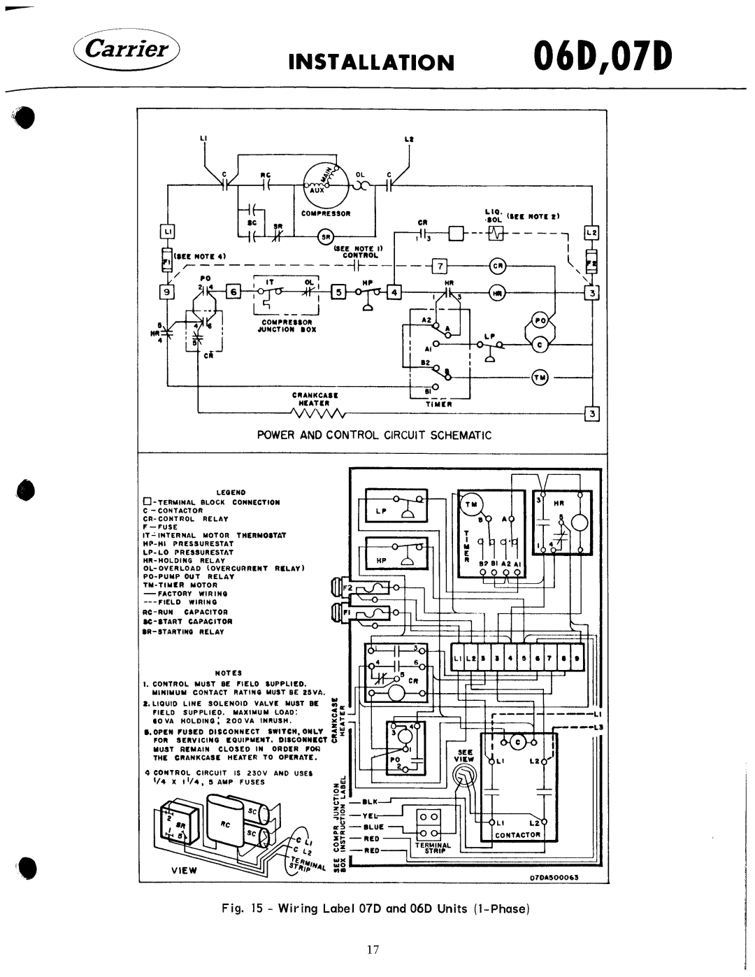 Carrier 07D manual 