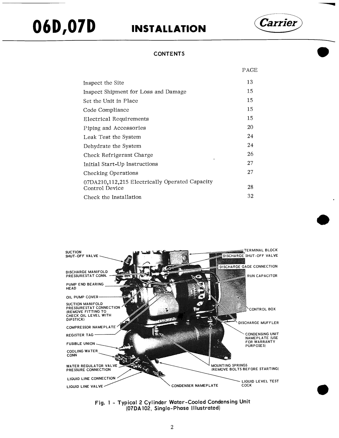 Carrier 07D manual 