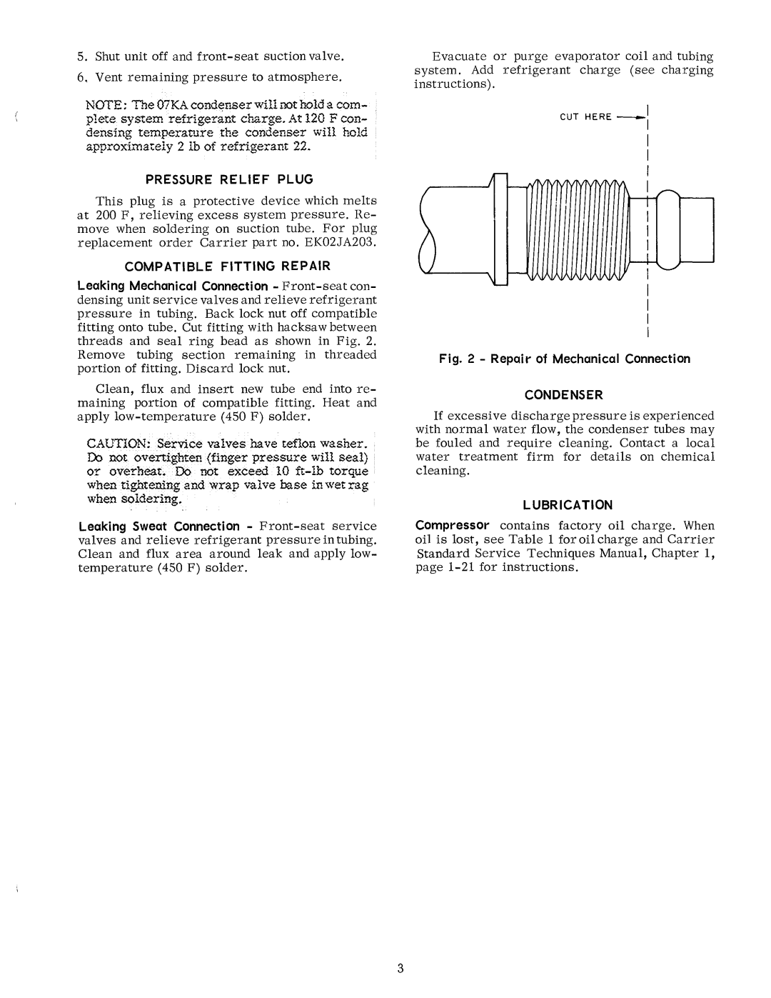 Carrier 07KA manual 