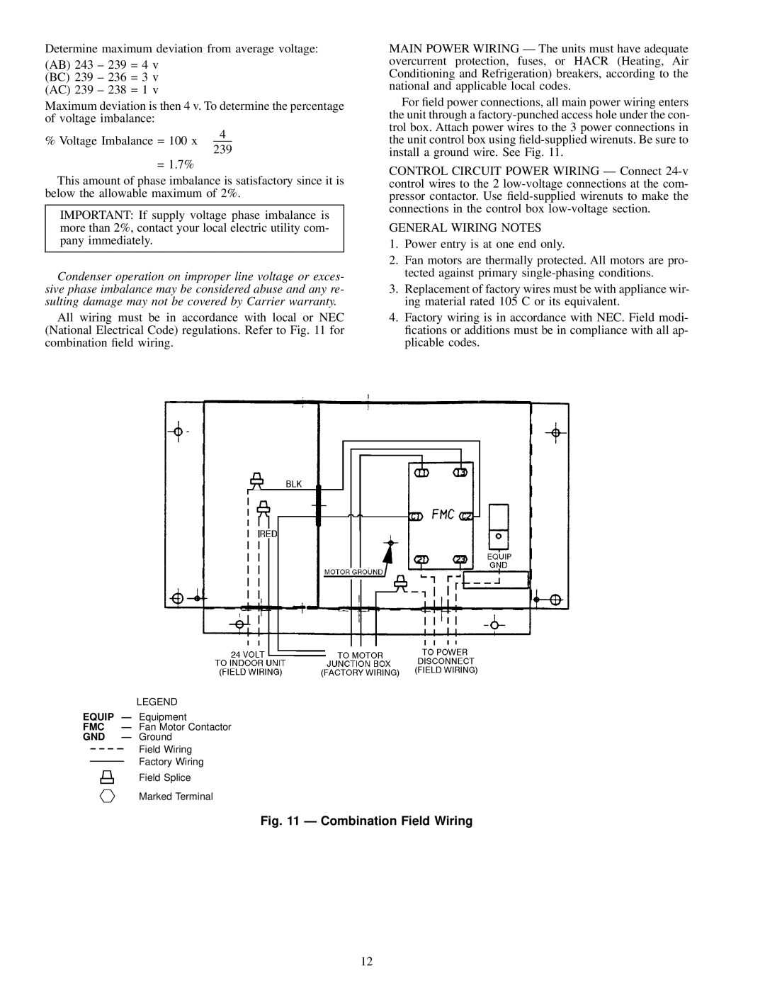 Carrier 09BY006-024 dimensions Equip, Fmc, Gnd 