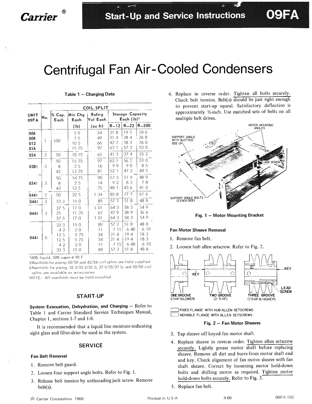 Carrier 09FA manual 