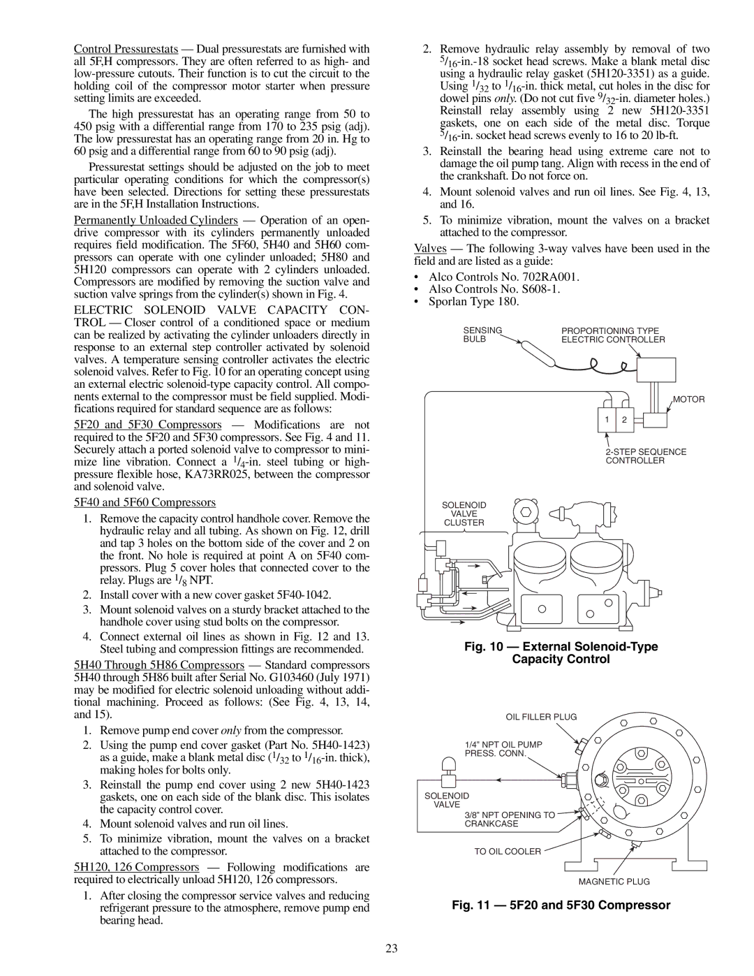 Carrier 09RH specifications External Solenoid-Type Capacity Control 