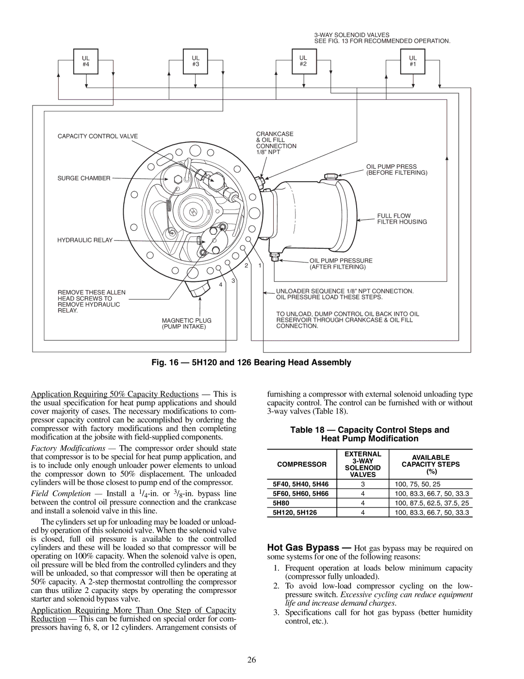 Carrier 09RH specifications Capacity Control Steps Heat Pump Modification, External Available Compressor, Solenoid, Valves 