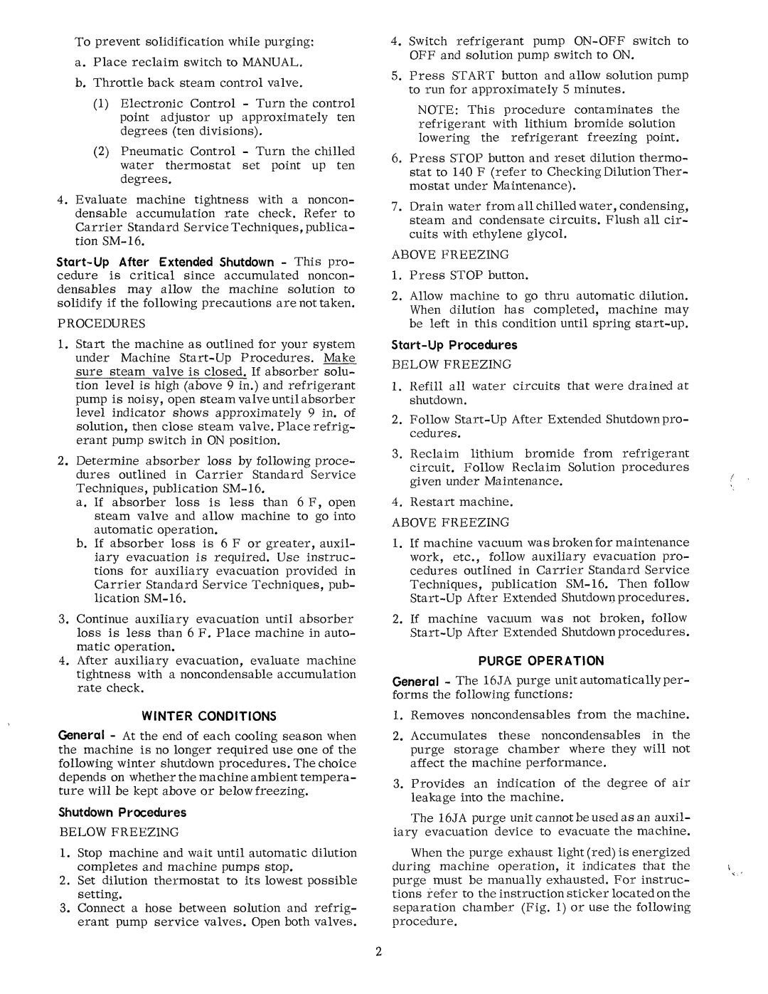 Carrier 16JA manual 