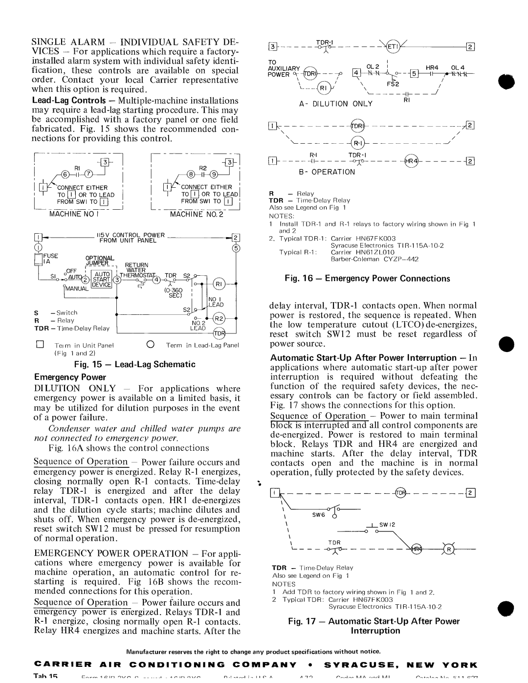 Carrier 16JB manual 