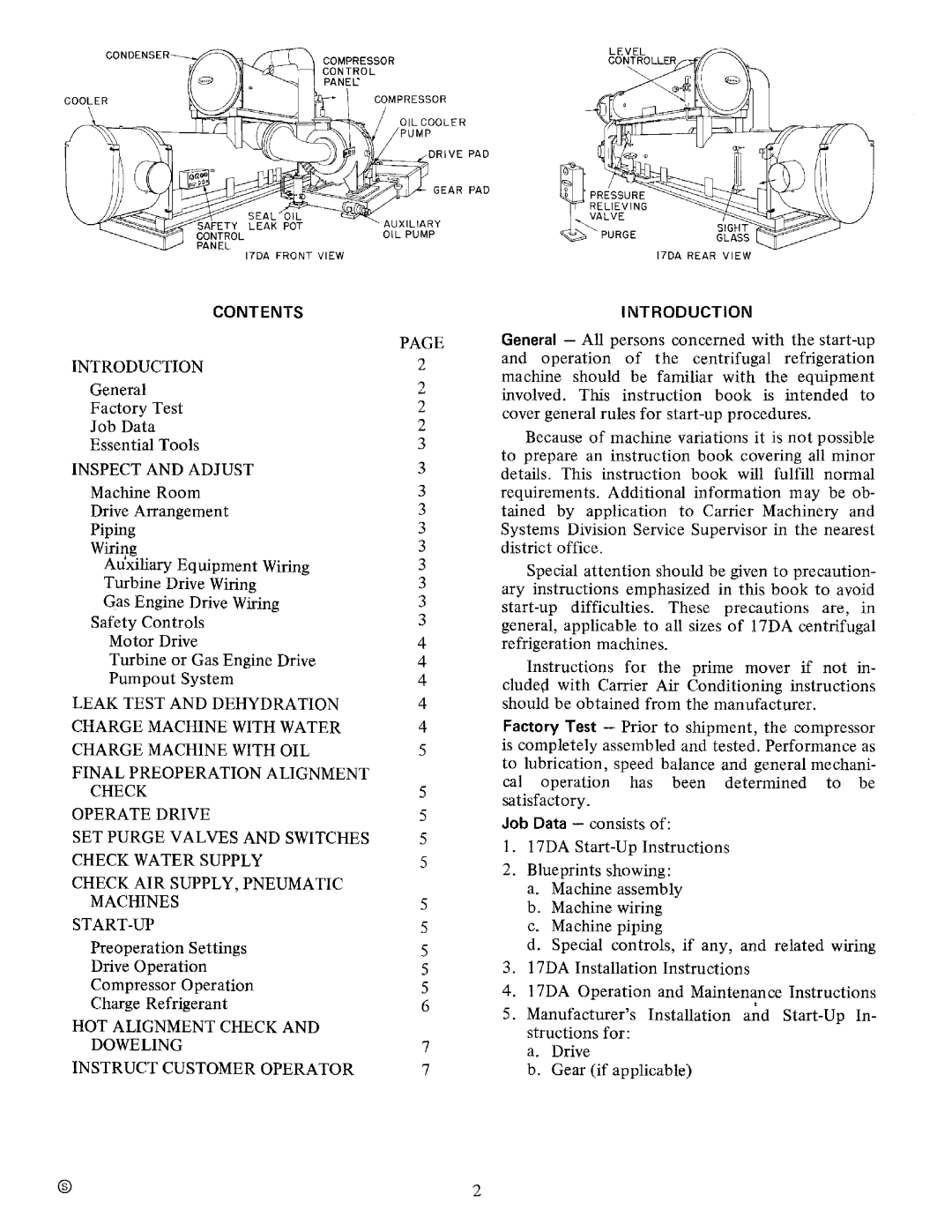 Carrier 17DA manual 
