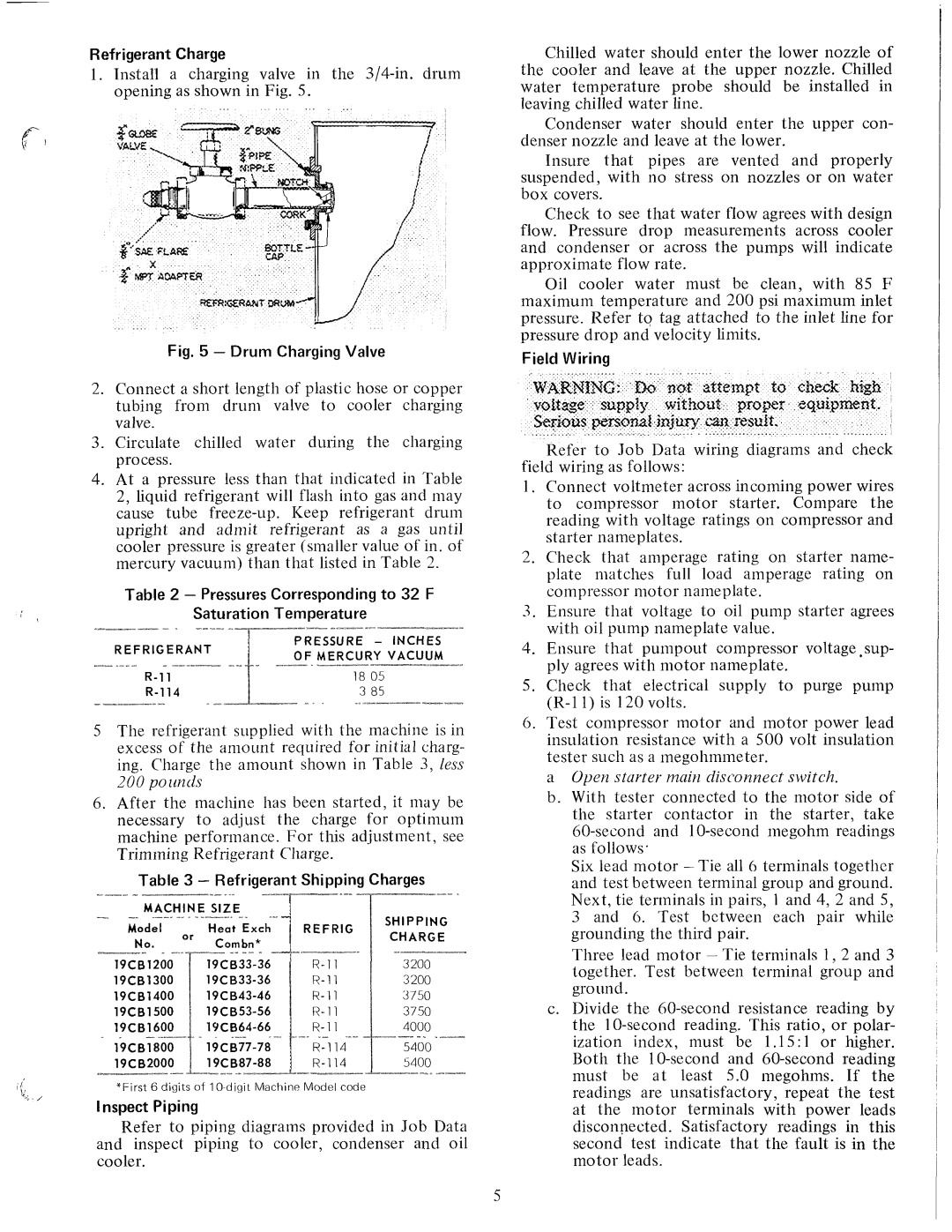 Carrier 19CB manual 