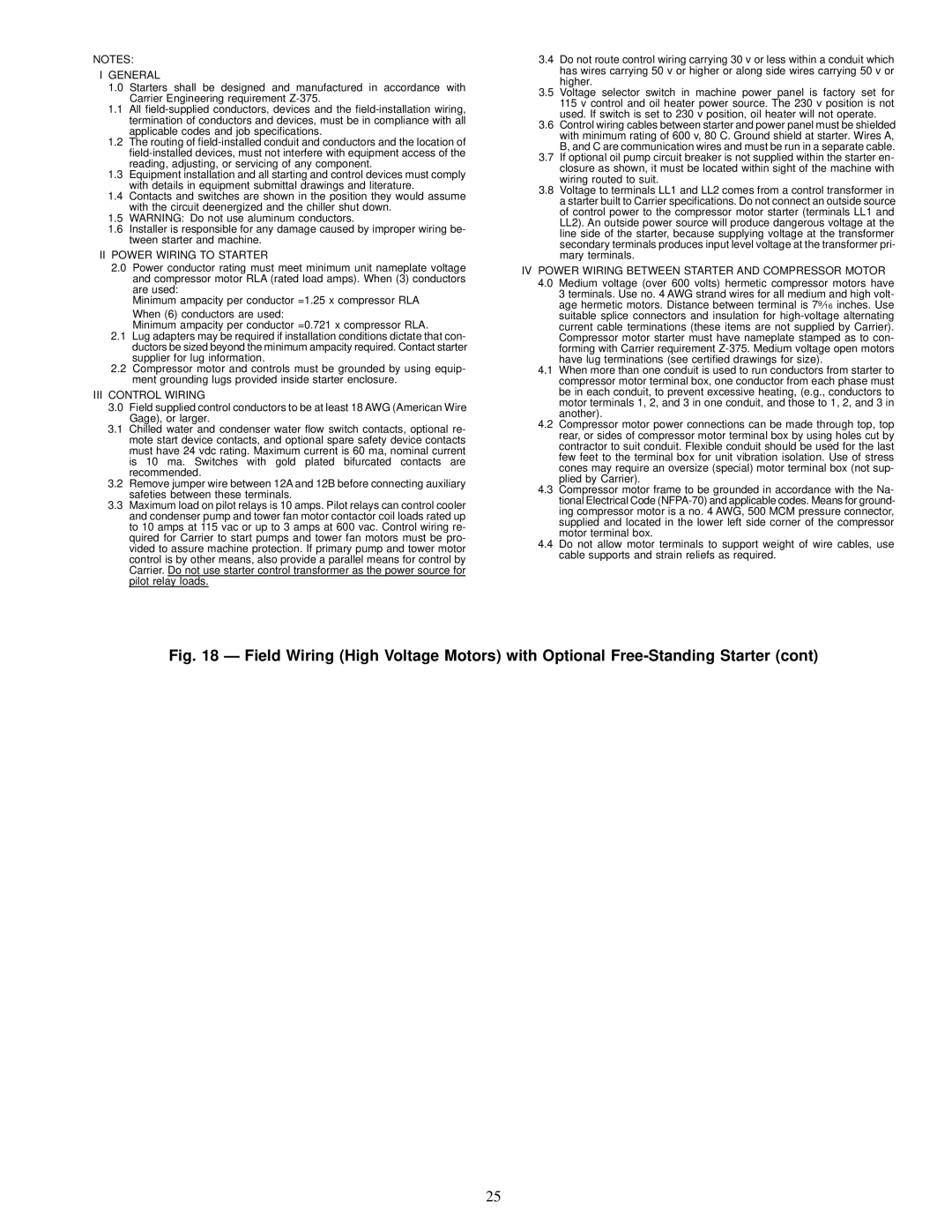 Carrier 17, 19EX installation instructions General 