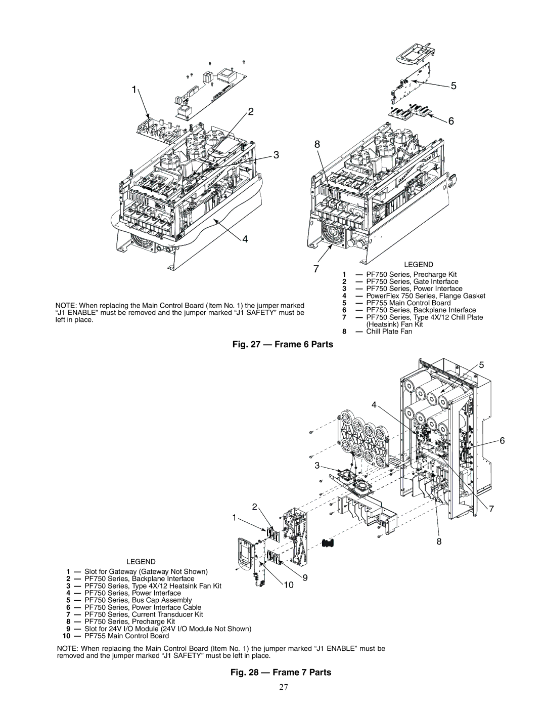 Carrier 19XRV specifications A19-1848, Frame 6 Parts 