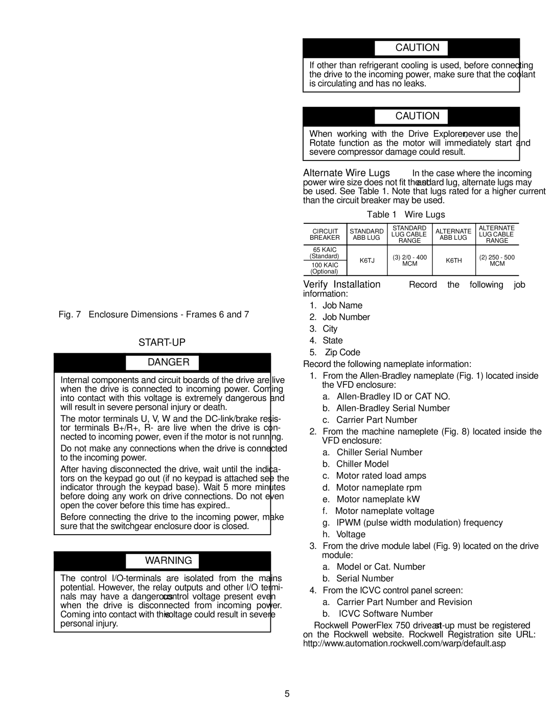 Carrier 19XRV specifications A19-1834, Wire Lugs 